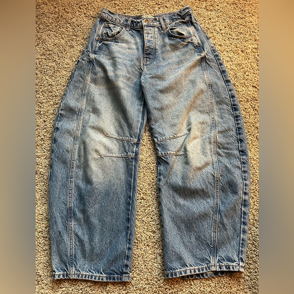 Free people barrel leg Jean